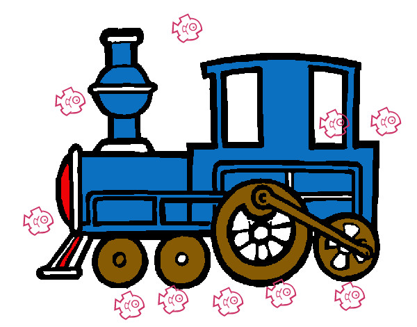 Dibujo Tren 2 pintado por valeriitta