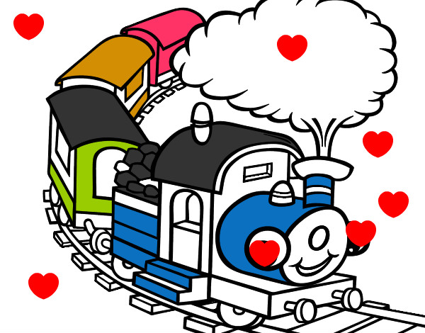 Dibujo Tren sonriente pintado por valeriitta