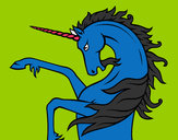 Dibujo Unicornio salvaje pintado por harrylu1