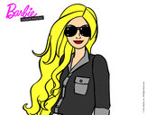 Dibujo Barbie con gafas de sol pintado por ElenaJara