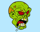 Dibujo Cabeza de zombi pintado por ElizaOtero