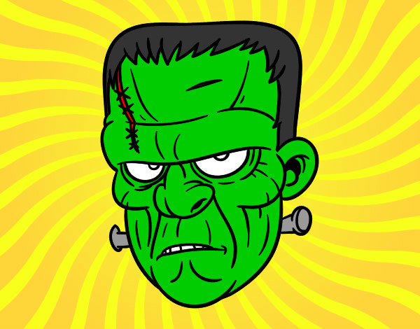 Dibujo Cara de Frankenstein pintado por aguusswag