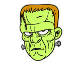 Dibujo Cara de Frankenstein pintado por arnausnilo