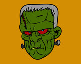 Dibujo Cara de Frankenstein pintado por javier23