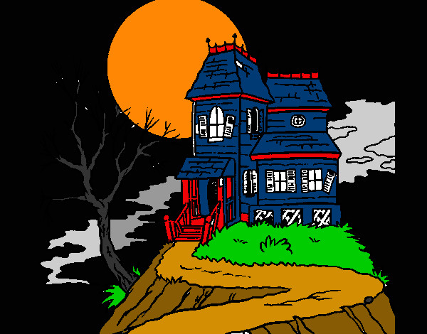 Dibujo Casa encantada pintado por apestosa