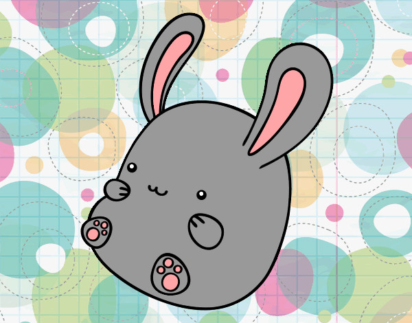 Dibujo Conejo bebé pintado por Miri1D