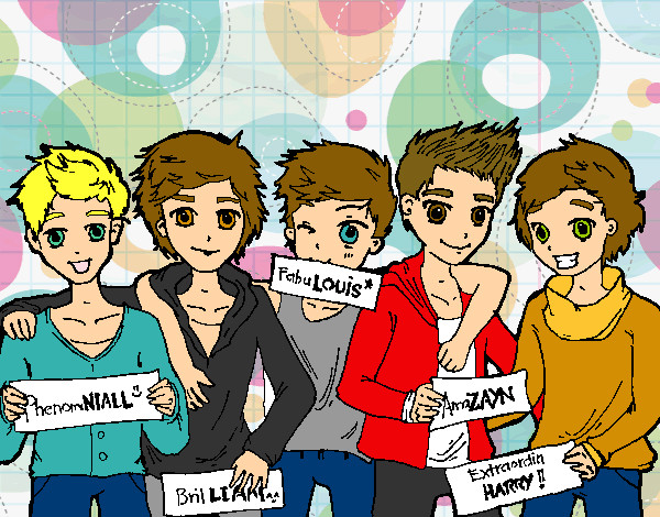 Dibujo Los chicos de One Direction pintado por Miri1D