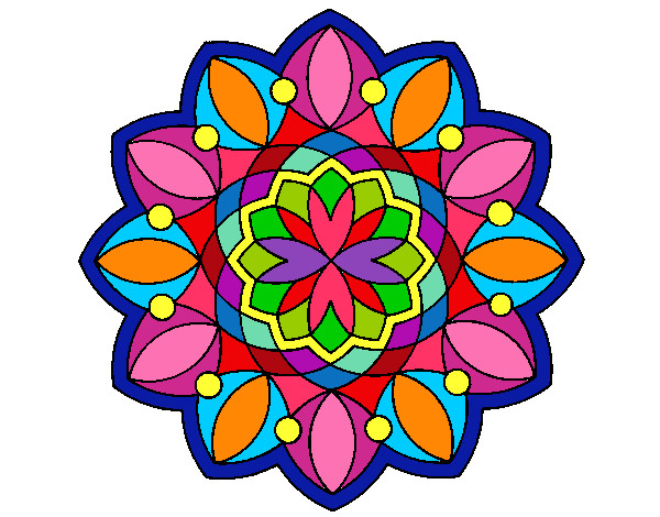 Dibujo Mandala 20 pintado por barbivital