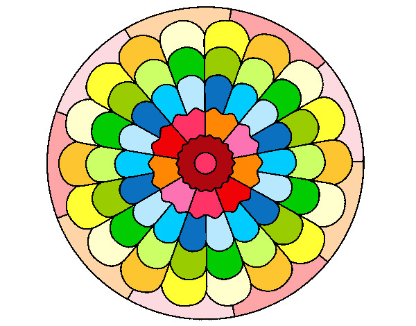 Dibujo Mandala 23 pintado por barbivital