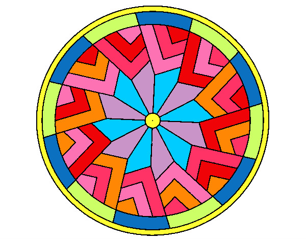 Dibujo Mandala 24 pintado por barbivital