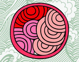 Dibujo Mandala circular pintado por Cielo_roja
