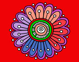 Dibujo Mandala margarita pintado por ketzalli