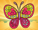 Dibujo Mandala mariposa pintado por Cielo_roja