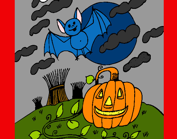 Dibujo Paisaje de Halloween pintado por ivan6