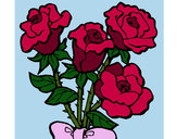 Dibujo Ramo de rosas pintado por MENCHUX