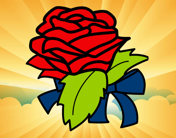 Dibujo Rosa, flor pintado por harrylu1