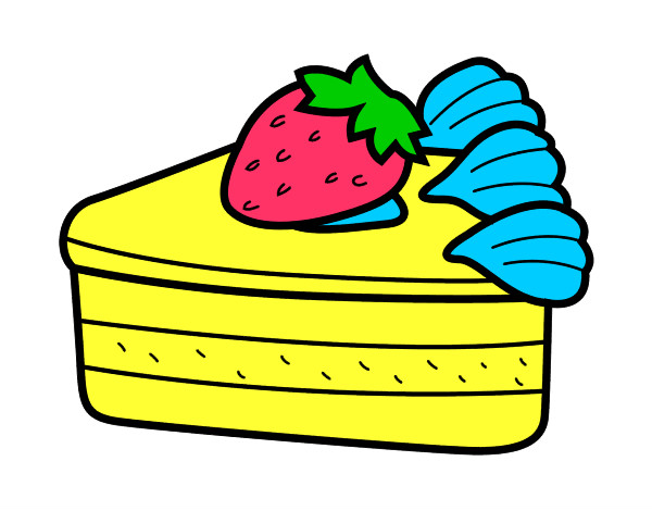 Dibujo Tarta de fresas pintado por salomeb