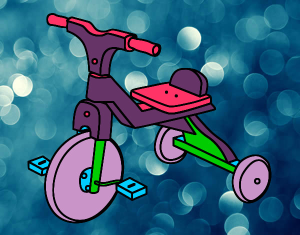 Dibujo Triciclo infantil pintado por aramjosue