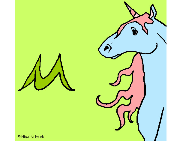 Dibujo Unicornio 2 pintado por Miri1D