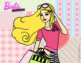 Dibujo Barbie con bolsas pintado por janami