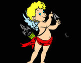 Dibujo Cupido 2 pintado por amalia