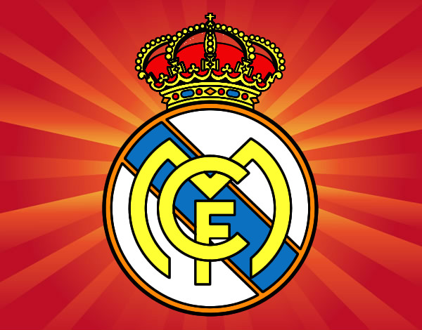 Dibujo Escudo del Real Madrid C.F. pintado por les123