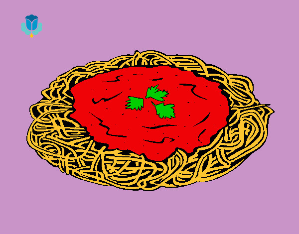Espaguetis con queso