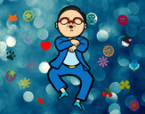 Dibujo Gangnam Style pintado por Meliiza1D