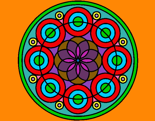 Dibujo Mandala 35 pintado por hiponea
