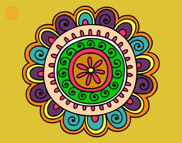 Dibujo Mandala alegre pintado por Maga03