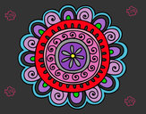 Dibujo Mandala alegre pintado por valeriitta