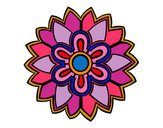 Dibujo Mándala con forma de flor weiss pintado por Marceflore