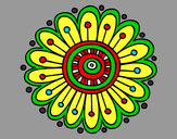 Dibujo Mandala margarita pintado por valeriitta
