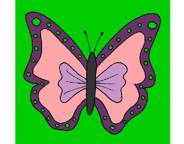 Dibujo Mariposa 4a pintado por mandalista