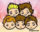 Dibujo One Direction 2 pintado por talessha