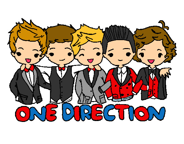 Dibujo One direction pintado por aniii