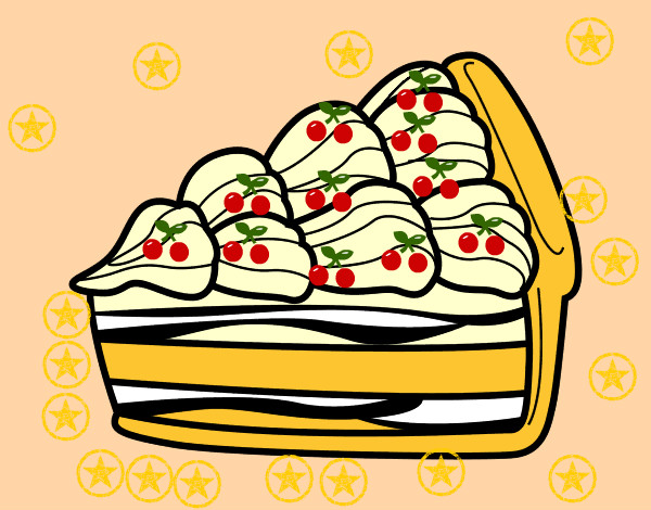 Dibujo Tarta de nata pintado por camilamar