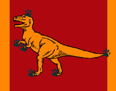 Dibujo Tiranosaurus Rex pintado por santi12