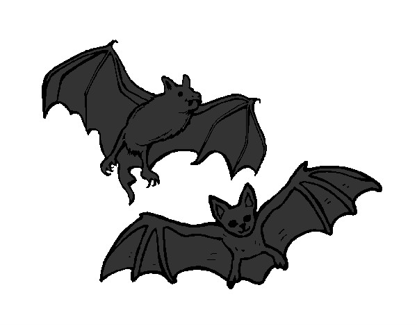 Dibujo Un par de murciélagos pintado por santi12