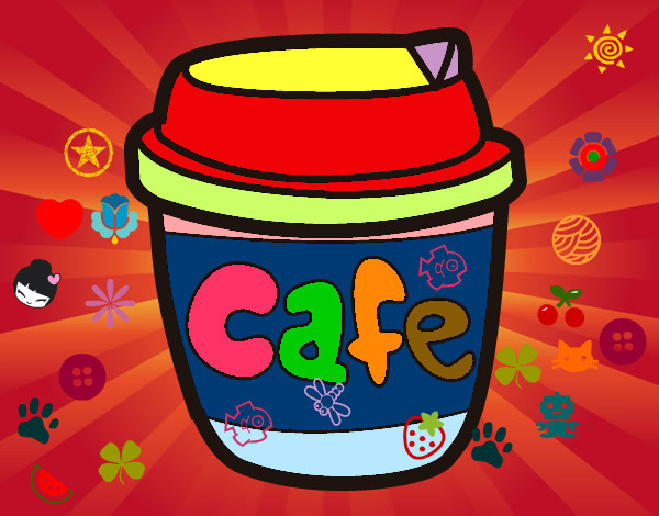 Dibujo Vaso de café pintado por Flaacaap