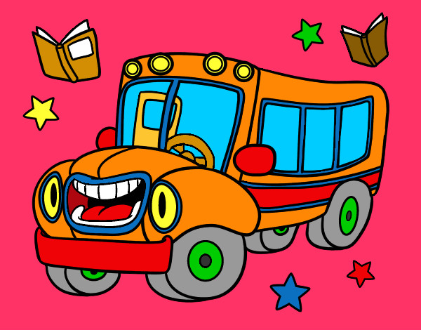 Dibujo Autobús animado pintado por Phira