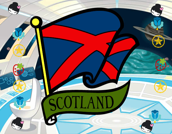 Dibujo Bandera de Escocia pintado por GRACH123