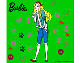 Dibujo Barbie con look casual pintado por escuel433b