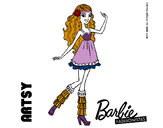 Dibujo Barbie Fashionista 1 pintado por escuel433b