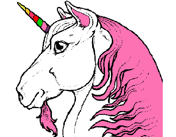 Dibujo Cabeza de unicornio pintado por 2014