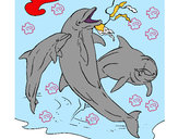 Dibujo Delfines jugando pintado por daiyshadai