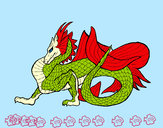 Dibujo Dragón de mar pintado por 243546