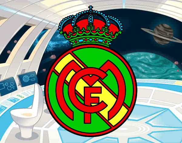 Dibujo Escudo del Real Madrid C.F. pintado por paolito2