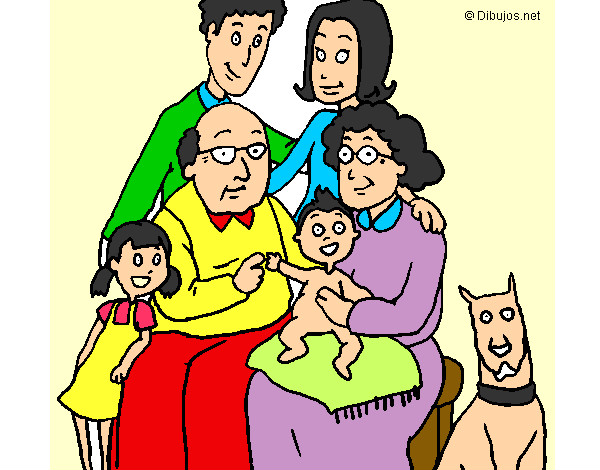 Dibujo Familia pintado por apri