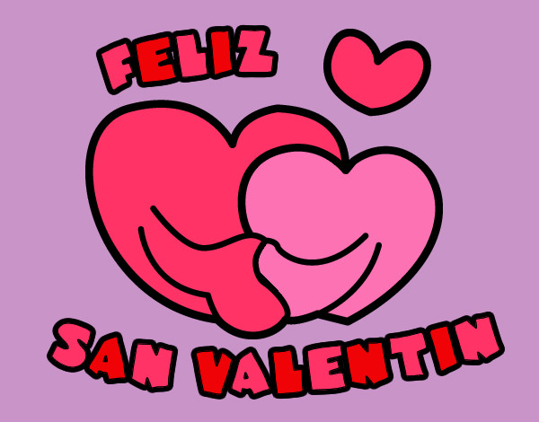 Dibujo Feliz San Valentin pintado por camila603